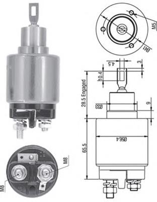940113050128 Magneti Marelli Тягове реле стартера