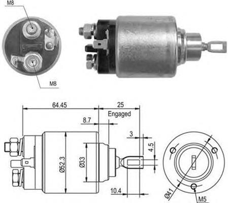Купити 940113050012 Magneti Marelli Втягуюче реле стартера