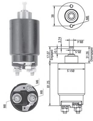 940113050264 Magneti Marelli Тягове реле стартера
