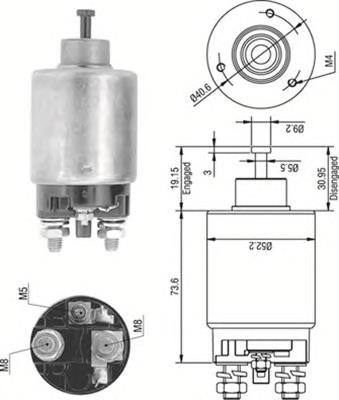 Контактор Magneti Marelli 940113050316 ціна, від 17.02 USD