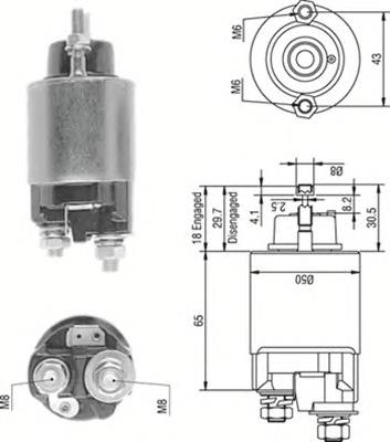 Втягуюче реле стартера SS6009 As-pl