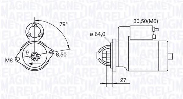 Стартер Magneti Marelli 063280045010 ціна, від 57.01 USD
