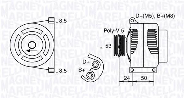 063377002010 Magneti Marelli Авто генератор