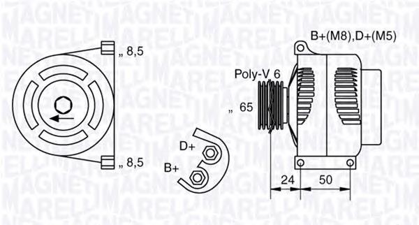 Купити 063377006010 Magneti Marelli Генератор