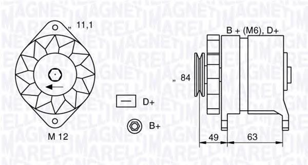 Купити 063321044010 Magneti Marelli Генератор