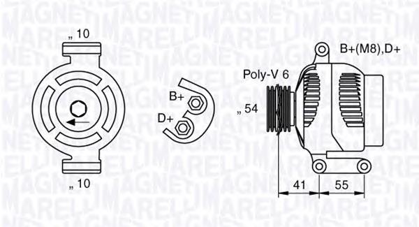 Генератор 063377028010 Magneti Marelli