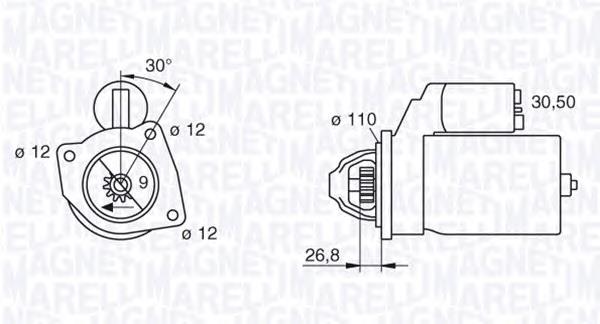 Стартер 063217148010 Magneti Marelli