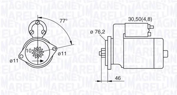 Стартер 063521230160 Magneti Marelli