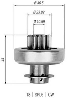 Привід стартера Mercedes A0011512413
