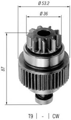 940113020249 Magneti Marelli Привід стартера бендикс