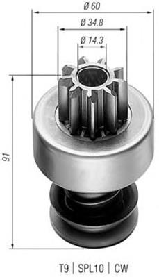 Бендикс стартера 940113020022 Magneti Marelli