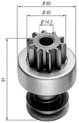 Бендикс стартера 940113020028 Magneti Marelli