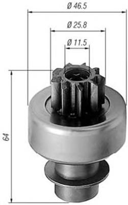 9945556 Fiat/Alfa/Lancia Привід стартера бендикс
