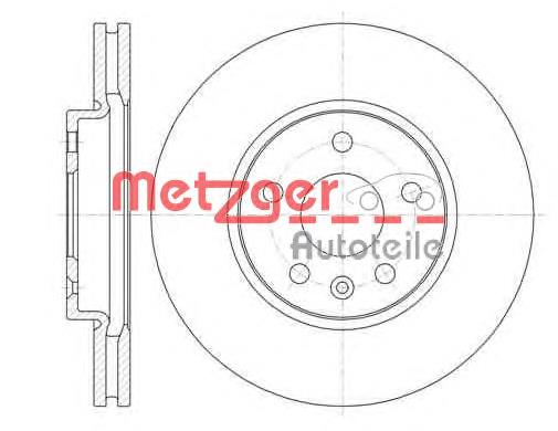 6131310 Metzger диск гальмівний передній