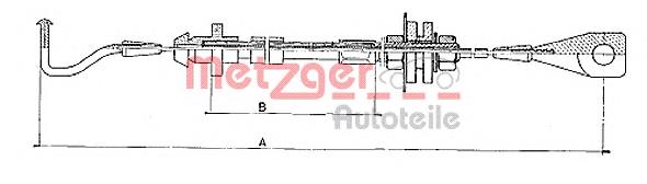 Трос газу 10090 Metzger