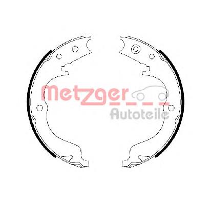 MG110 Metzger колодки ручника/стоянкового гальма