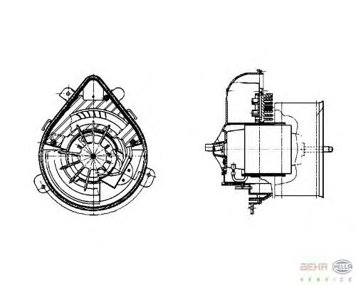 8EW009159271 HELLA Електромотор пічки