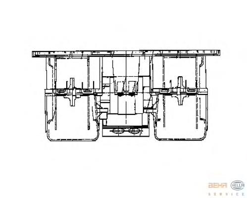 8EW009160781 HELLA Електромотор пічки