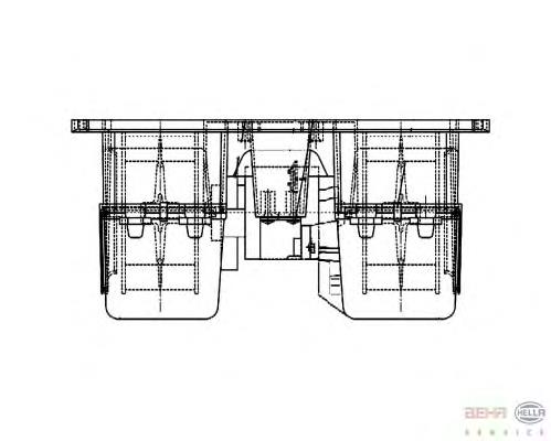 Моторчик пічки HELLA 8EW009157531
