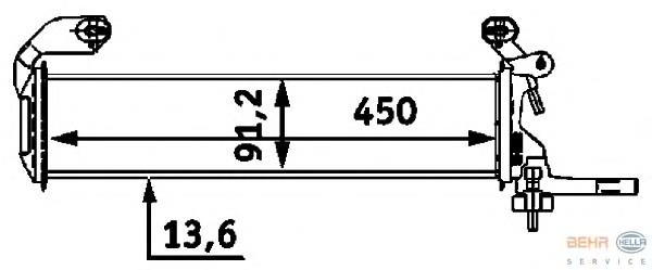 Купити 8MK376712661 HELLA Радіатор двигуна