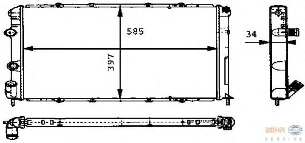 Радіатор 8MK376715531 HELLA