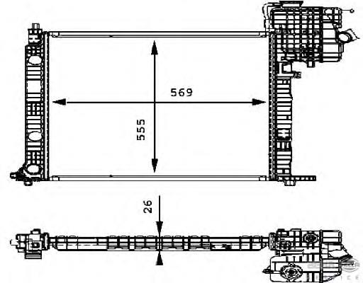 Радіатор 8MK376714321 HELLA