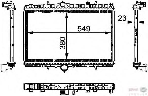 Радіатор 8MK376714391 HELLA