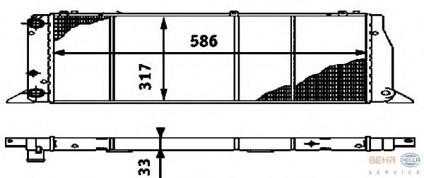 Радіатор 8MK376714571 HELLA