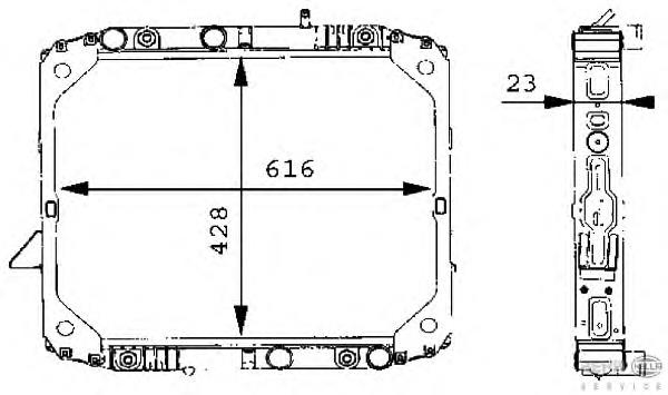 Радіатор 8MK376709701 HELLA