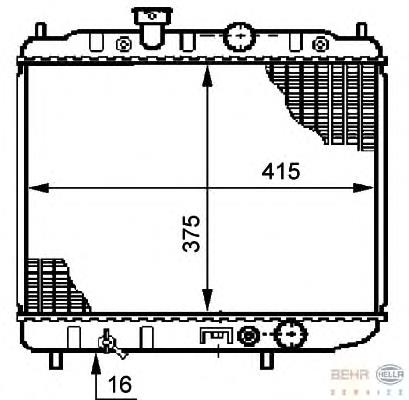 Радіатор основний HELLA 8MK376708541 ціна, від 60.51 USD