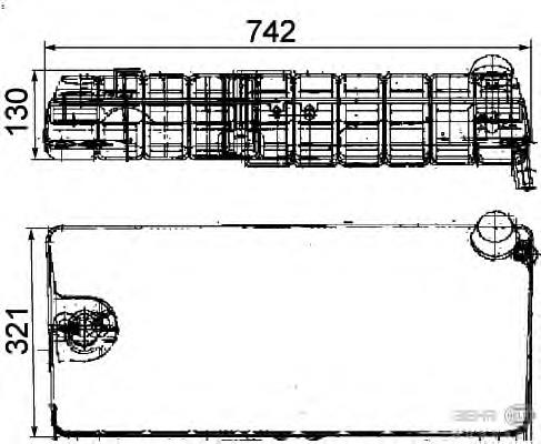 Бачок системи охолодження 8MA376705251 HELLA