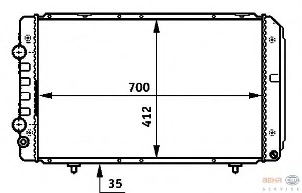 Радіатор 8MK376707071 HELLA