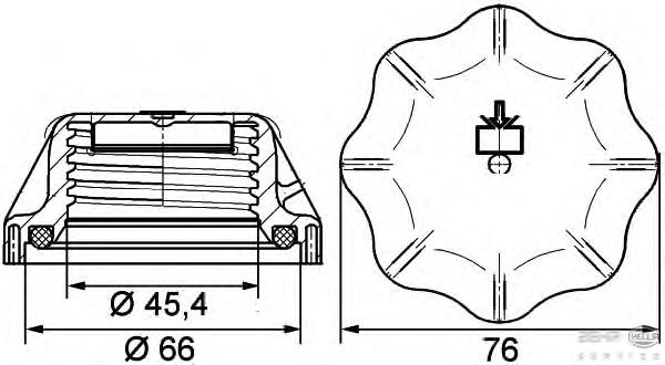 Купити 8MY376742311 HELLA Кришка розширювального бачка