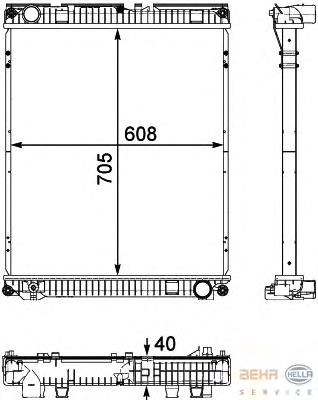 Радіатор основний MAN 81061016503 ціна, від 290.99 USD