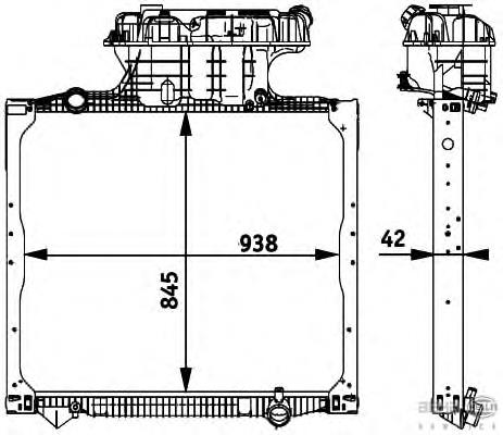 Радіатор 8MK376728661 HELLA