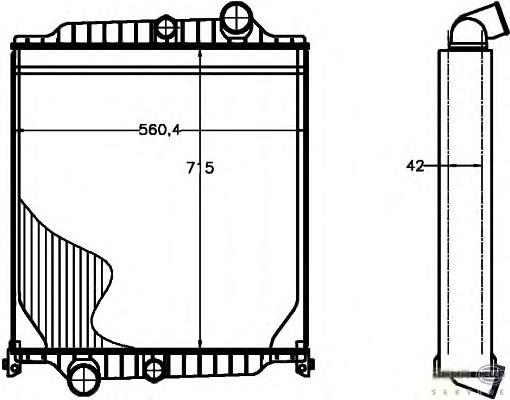 Купити VL2045N AVA Радіатор двигуна