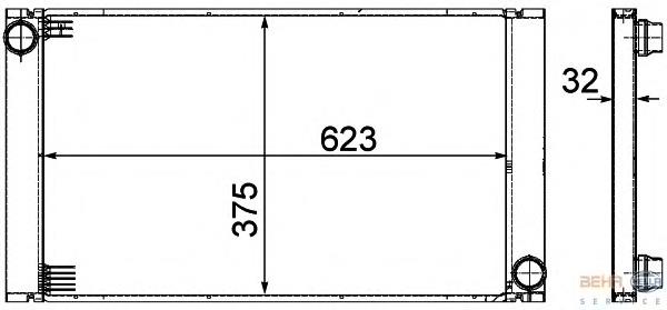 Радіатор основний HELLA 8MK376753581 ціна, від 133.56 USD
