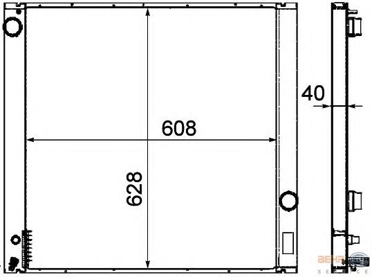 Радіатор основний HELLA 8MK376718321 ціна, від 208.94 USD