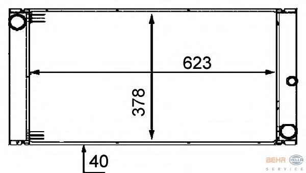 Купити 8MK376719011 HELLA Радіатор двигуна