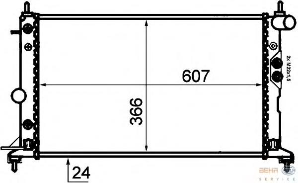 Радіатор 8MK376718711 HELLA
