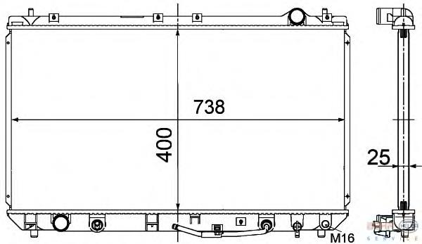 Радіатор основний Toyota 164000A050 ціна, від 65.51 USD