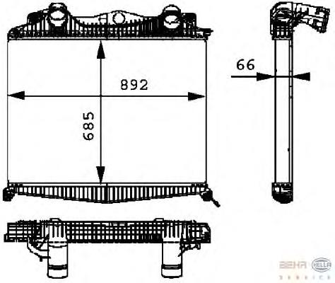 Система охолодження наддувочного повітря HELLA 8ML376724221 ціна, від 533.79 USD