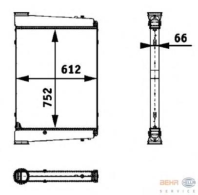 Купити IX609006 Titanx Радіатор интеркуллера