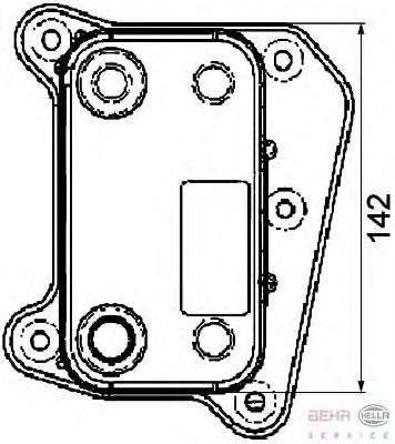 8MO376726091 HELLA Радіатор масляний