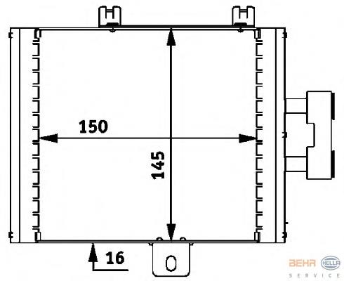 Радіатор масляний HELLA 8MO376726271 ціна, від 28.44 USD