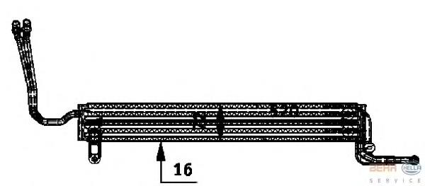 8MO376726361 HELLA радіатор масляний