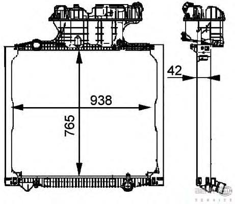 Радіатор основний HELLA 8MK376721711 ціна, від 501.63 USD