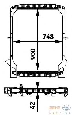 Радіатор 8MK376721601 HELLA