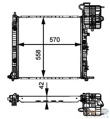Радіатор 8MK376721391 HELLA