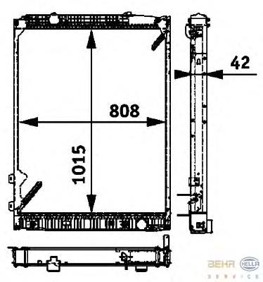 Радіатор 8MK376721491 HELLA